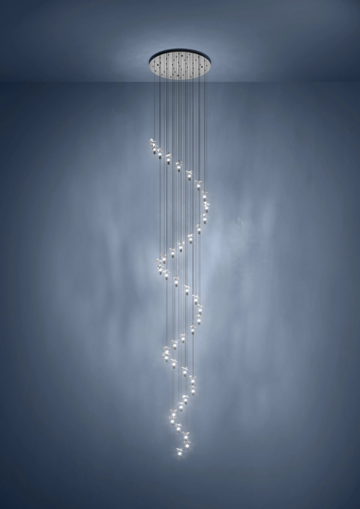 Vide hanglamp Comareira grijs 3-staps CCT Stars of Light 9008606360116