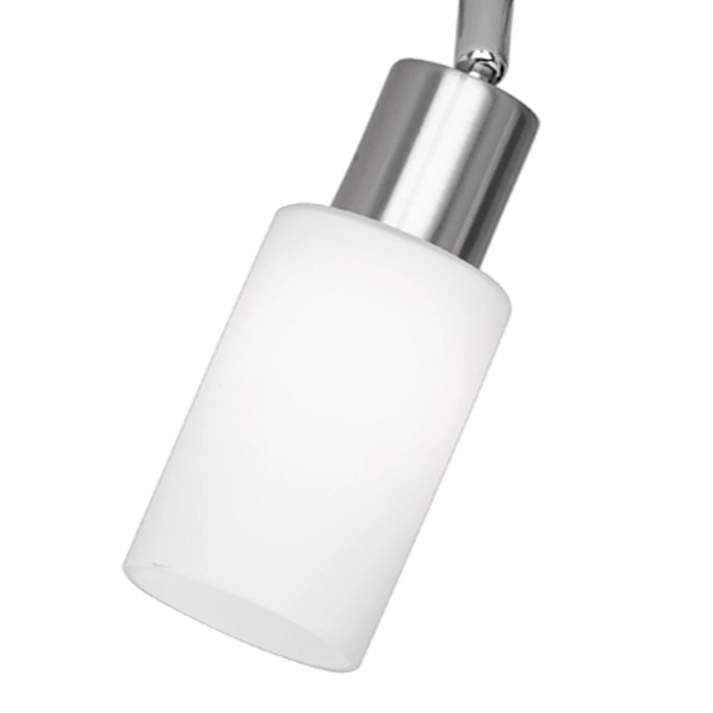 Moderne Plafondlamp Mars 2-lichts nikkel mat Trio 4017807224061