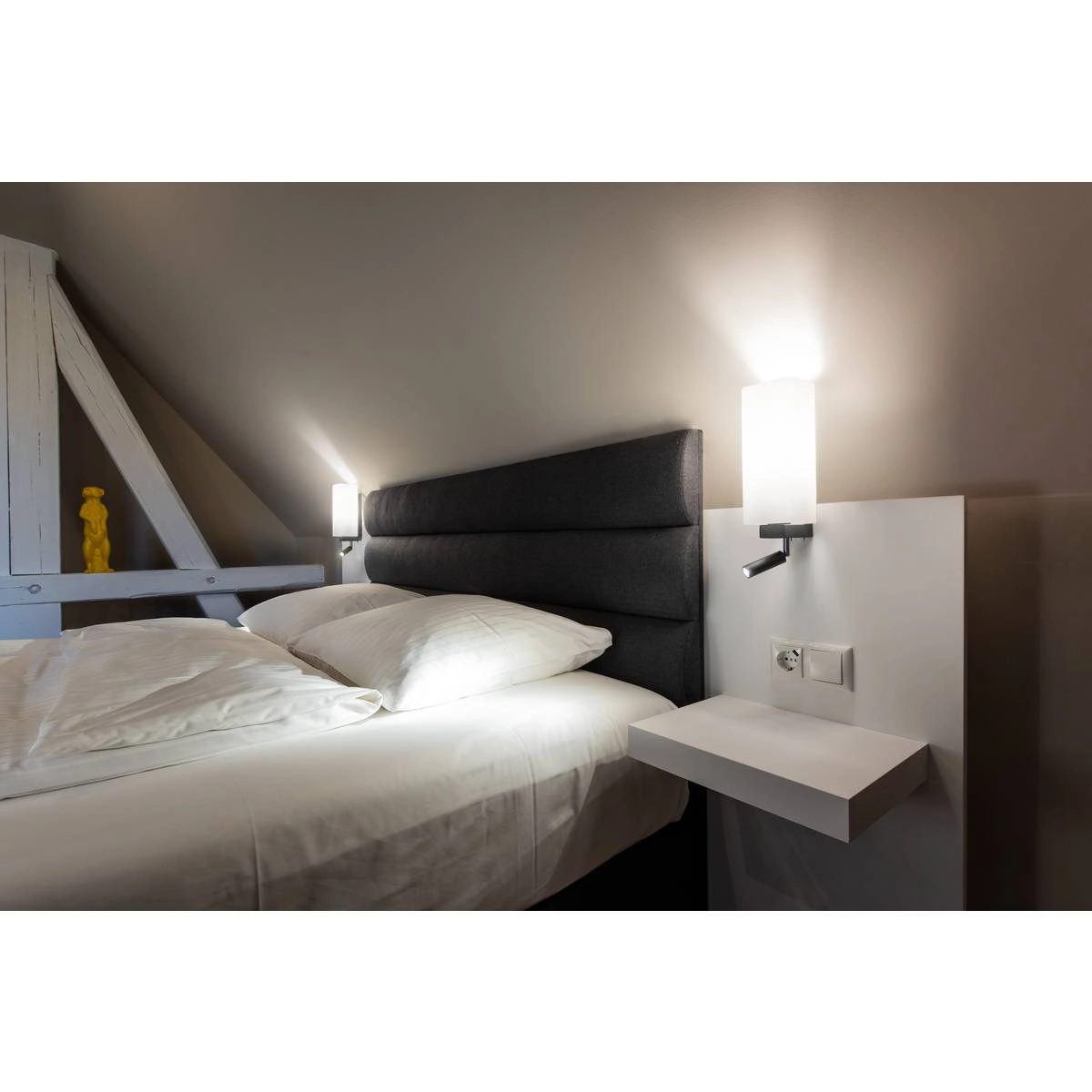 Slaapkamer wandlamp Quadrass zwart SLV 4024163235853
