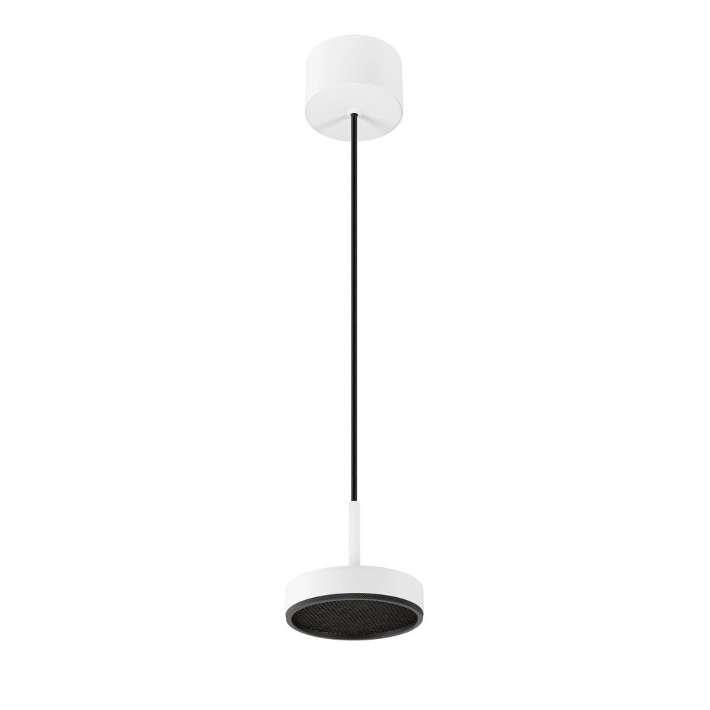 Hanglamp Grip! Flat wit met zwart Ø 14cm SLV 4024163304245