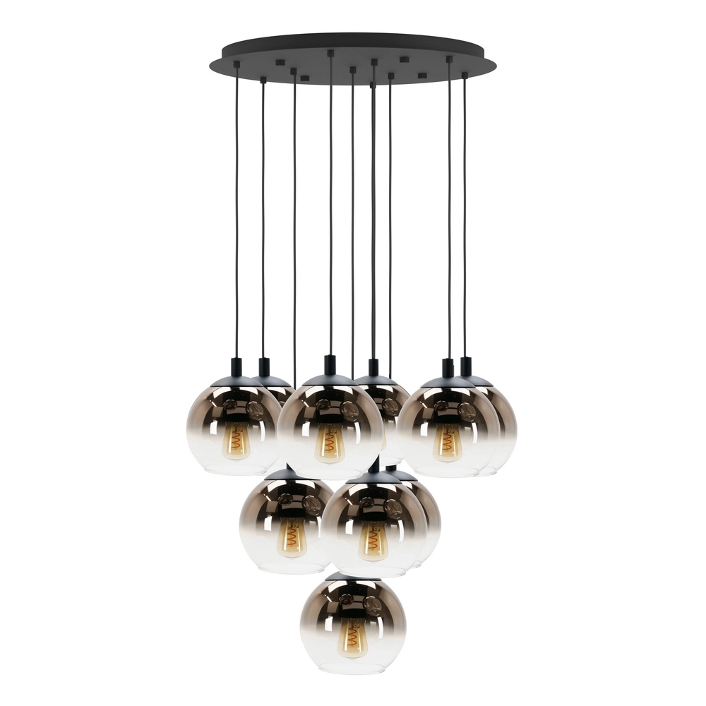 Hanglamp Ariscani 1 10-lichts zwart Eglo 9008606358076