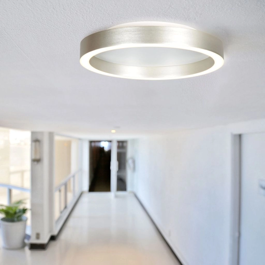 Design plafondlamp Ringlux geborsteld metaal Ø 30cm Steinhauer 8712746180916