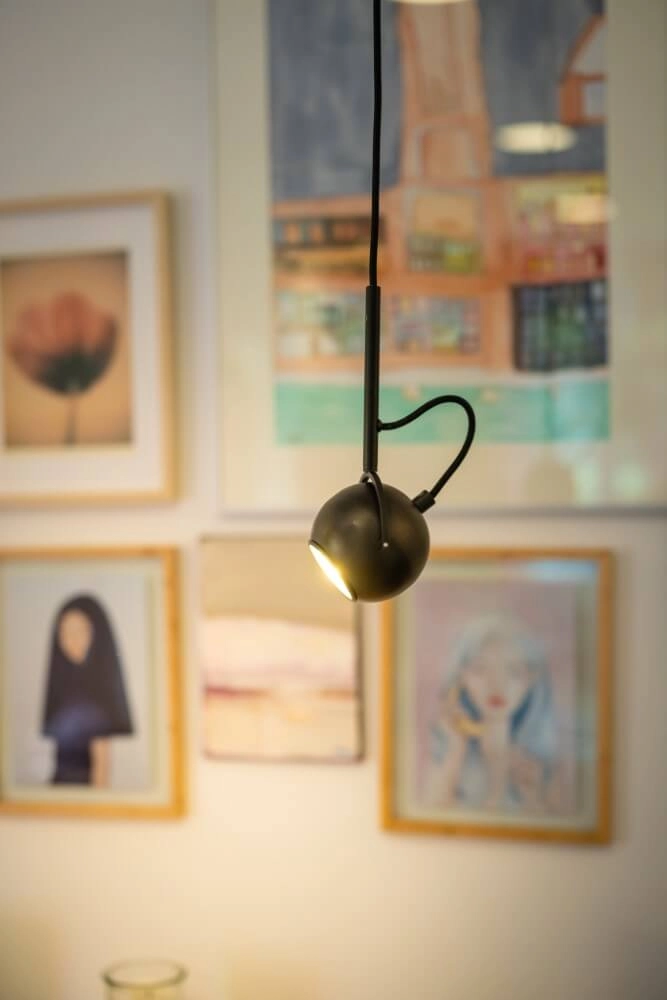 Zwarte hanglamp The Eye 150cm ETH 8720195304562