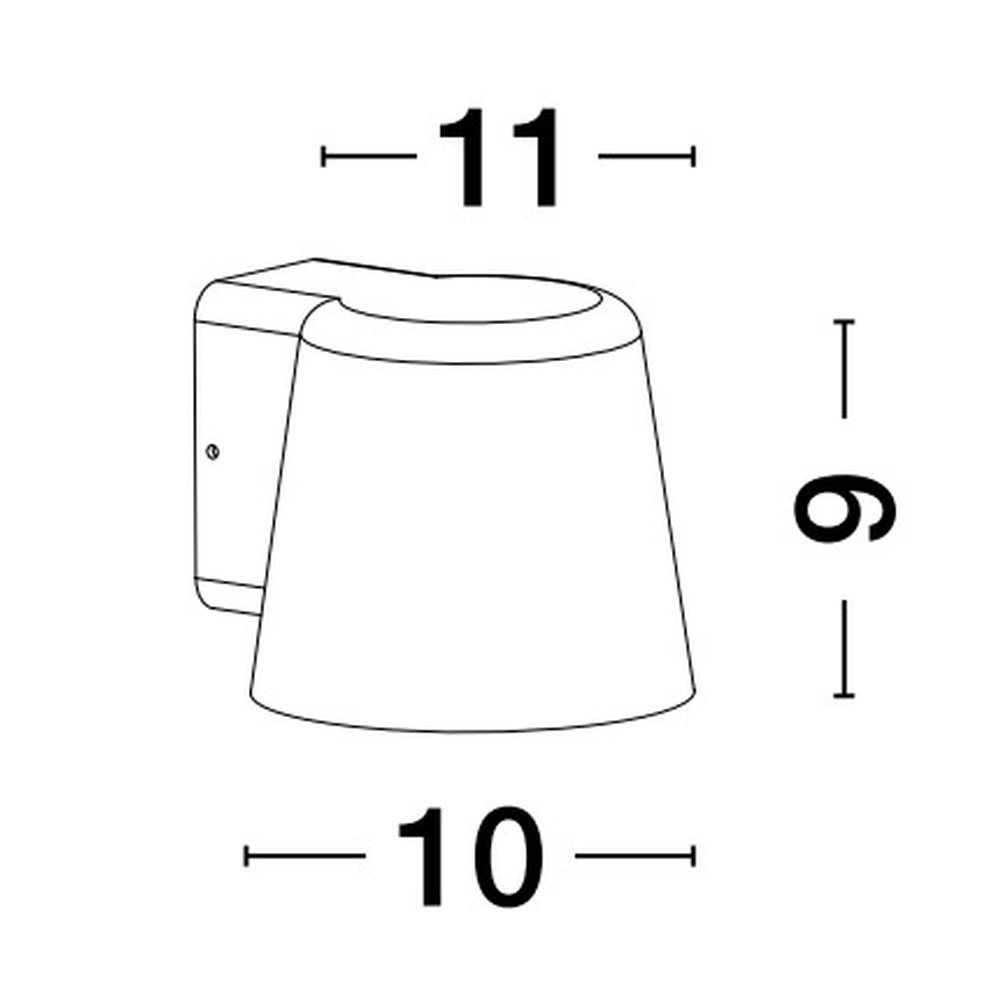 Surface-mounted spot Ovi black Lyora 5212017444349