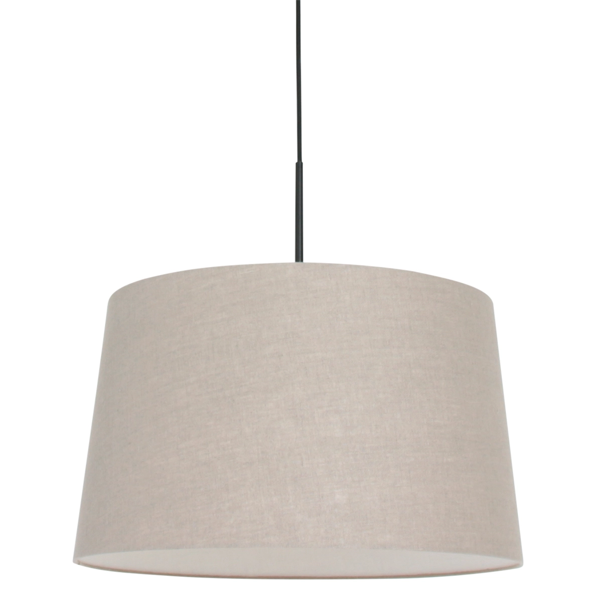 Hanglamp Sparkled met kap 45cm taupe met zwart Hanglamp Sparkled met kap 45cm taupe met zwart