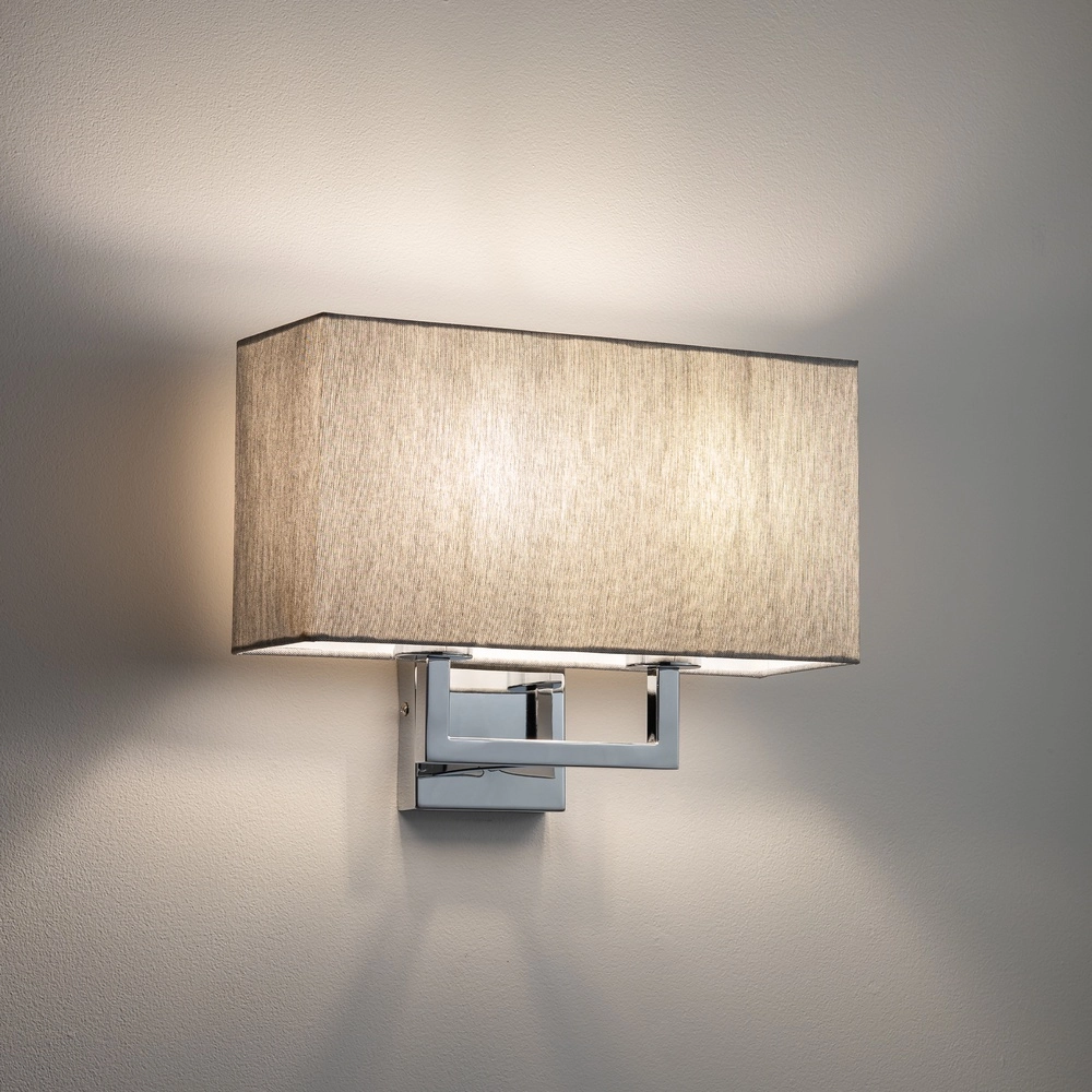 Wandlamp Hotel Mood 35,5cm grijs Lyora 5903139117920