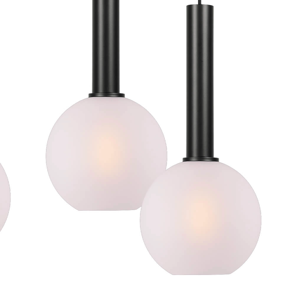 6-lichts hanglamp Bella 2 met wit glas Masterlight 8718121344447