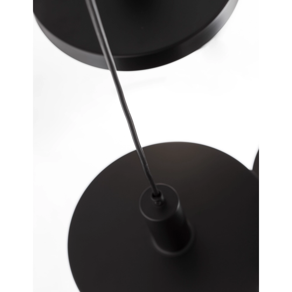 Design hanglamp Garni 3-lichts zwart Lyora 5212017420770