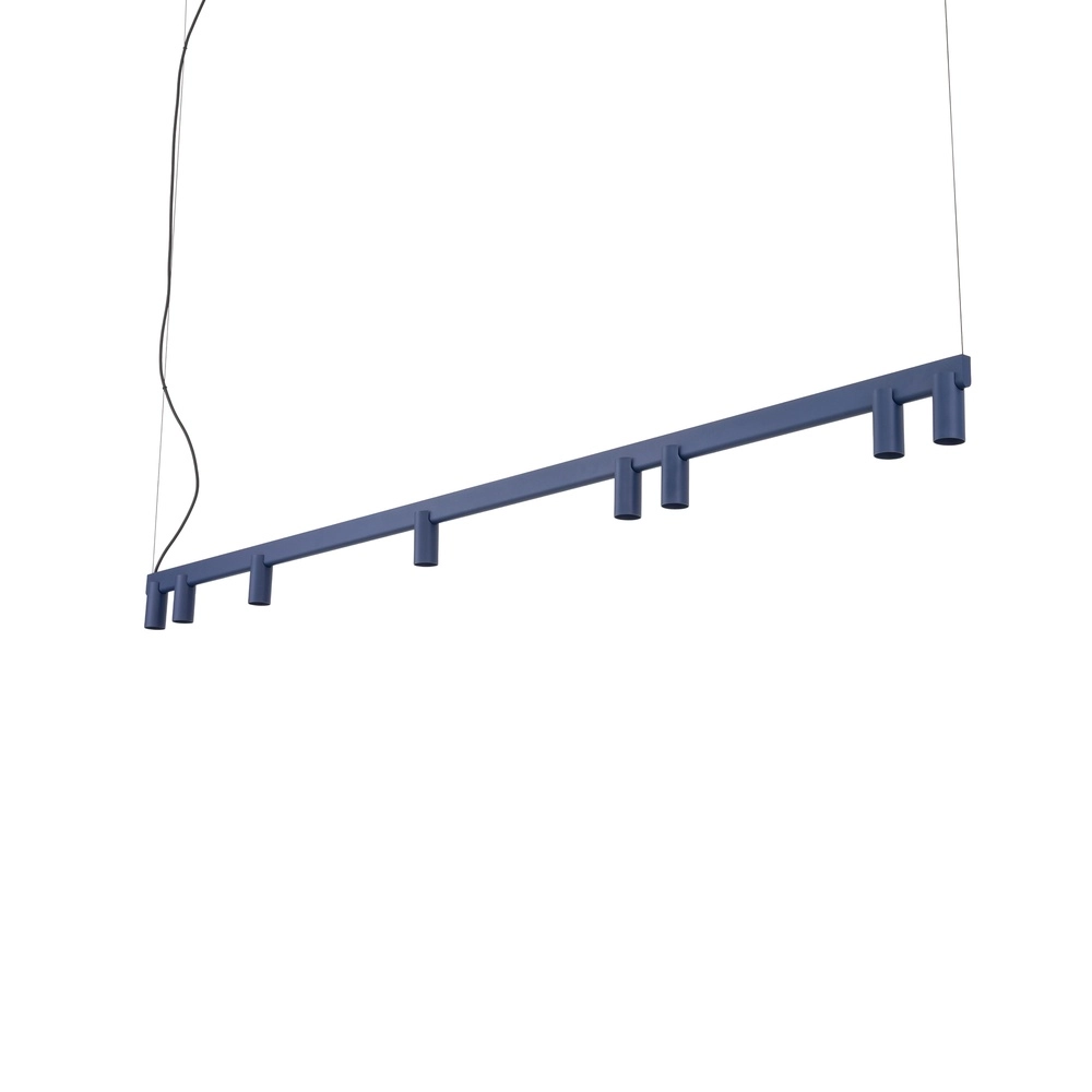 Design hanglamp Fourty 8-lichts marine blauw