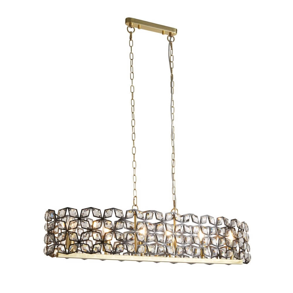 Hanglamp Iris goud Searchlight 5053423243610