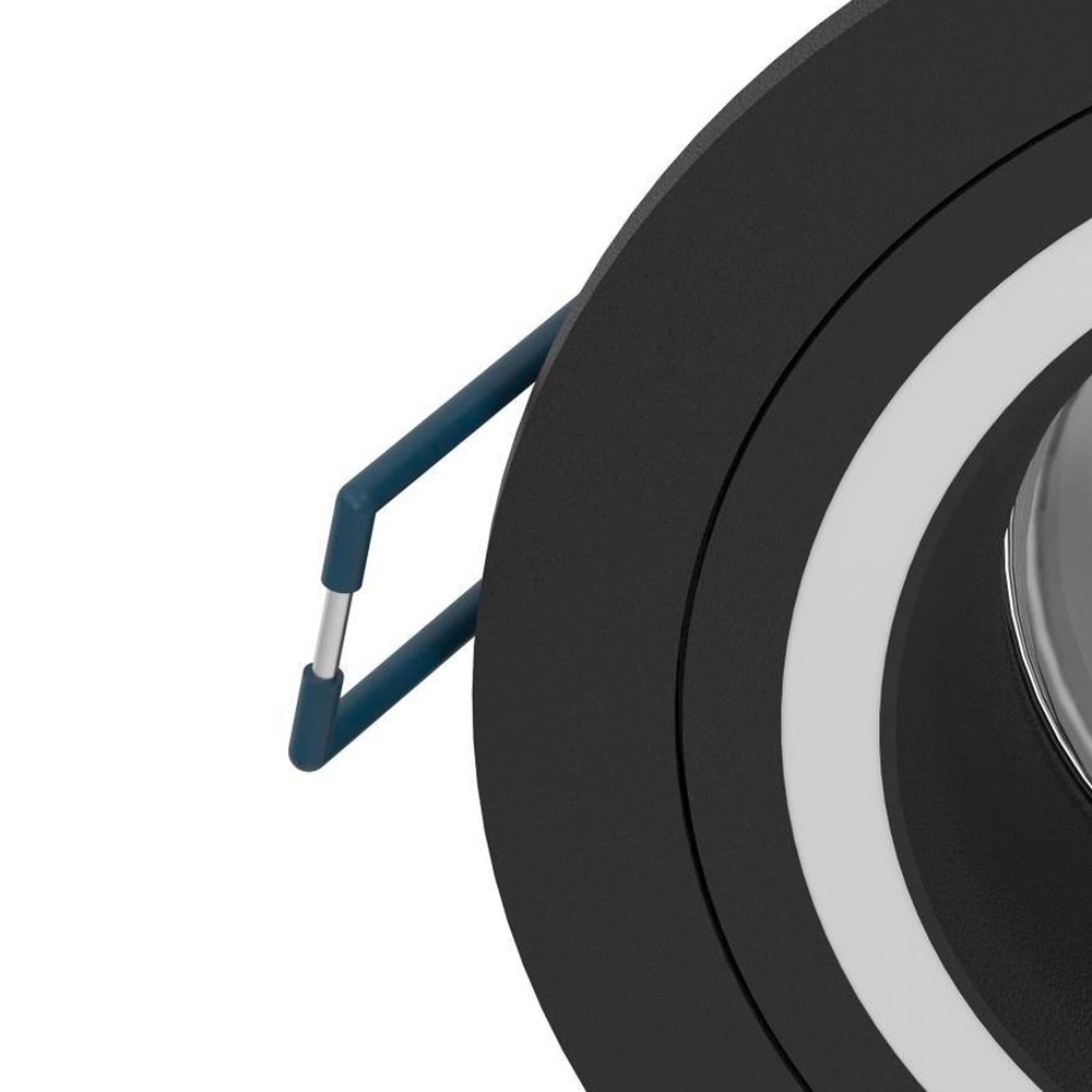 Zigbee inbouwspot Carosso-Z zwart - rond Eglo 9008606259809