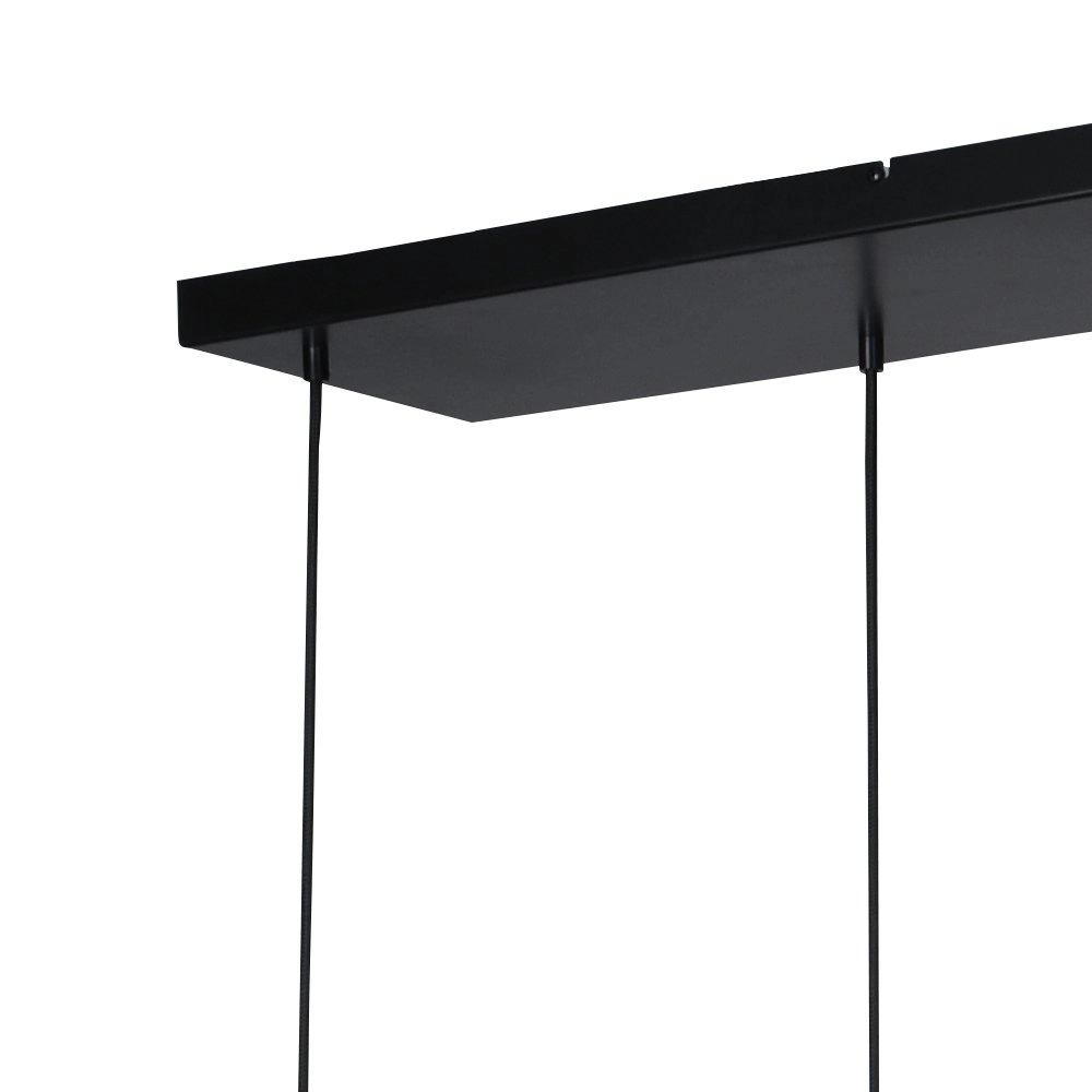 Zwarte hanglamp met goud Bounty 6-lichts cilindrisch glas Masterlight 8718121247908