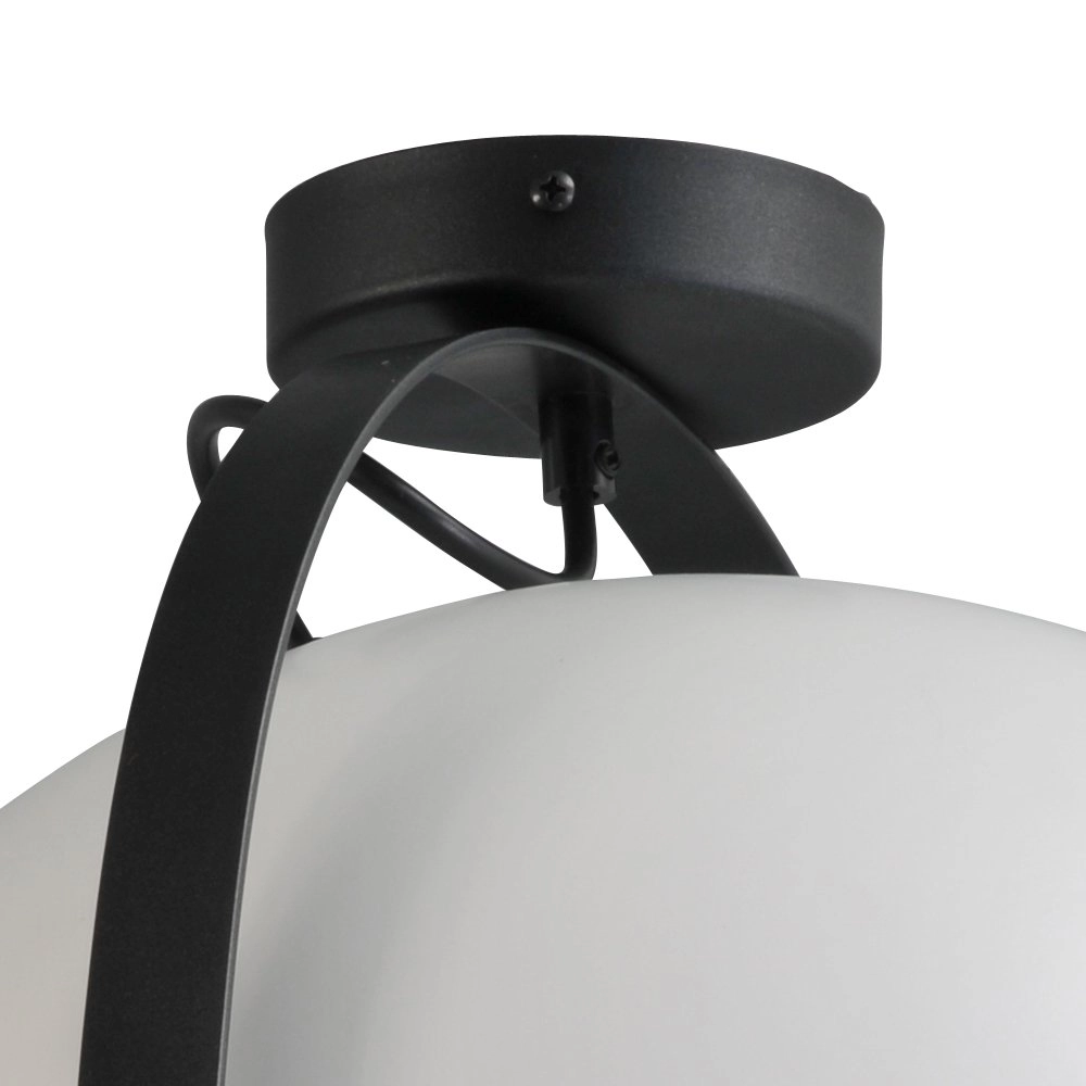 Stoere plafondlamp Industria 40cm wit met oudzilver Masterlight 8718121236438