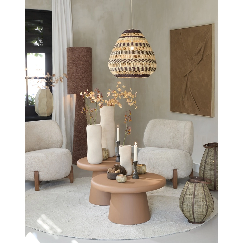 Rotan hanglamp Soluna Ø 47cm - donkerbruin naturel Light & Living 8717807836764