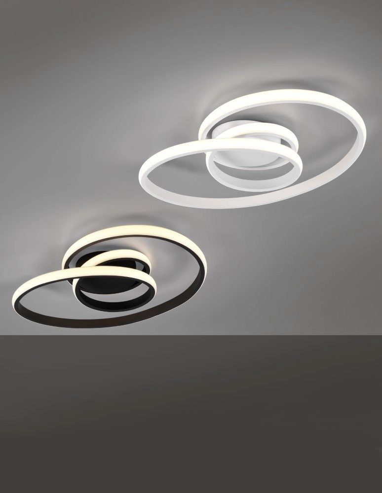 Witte plafondlamp Sansa led Trio 4017807488661