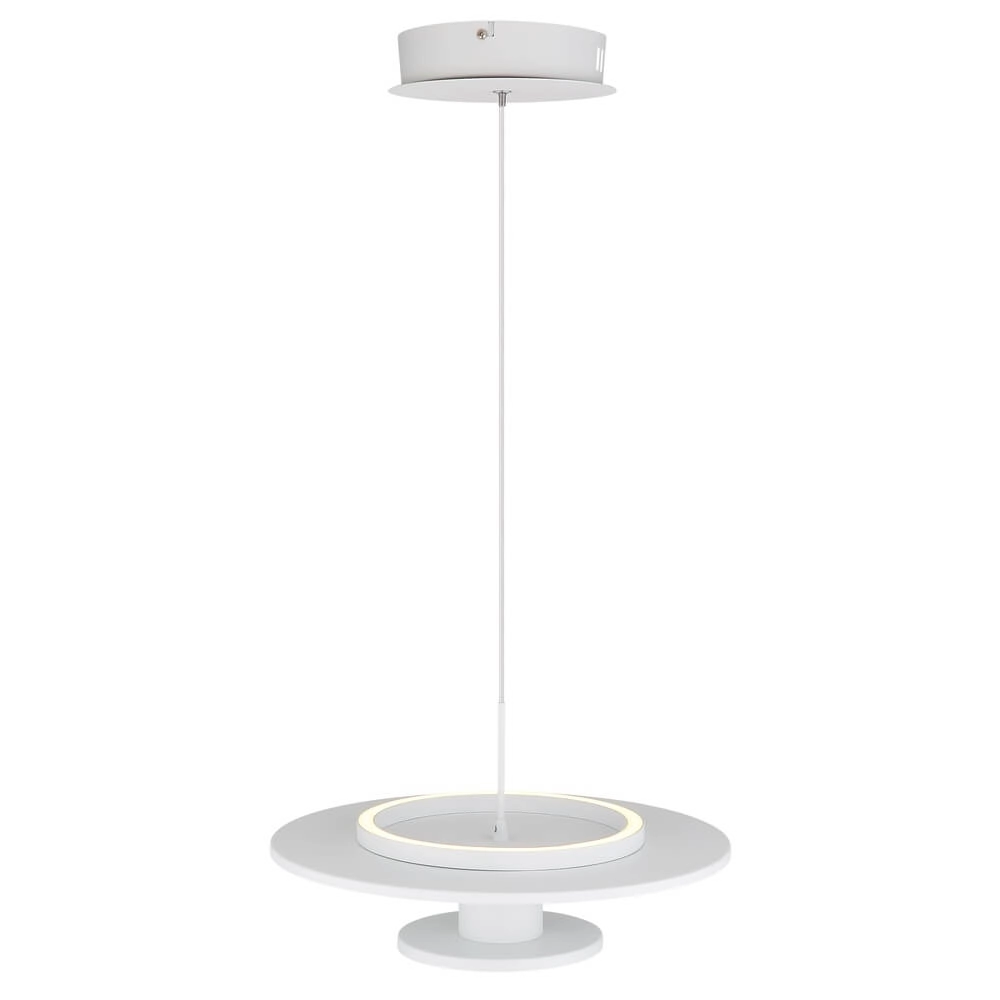 Witte hanglamp Carter Ø 38cm met vilt Globo 9007371462759