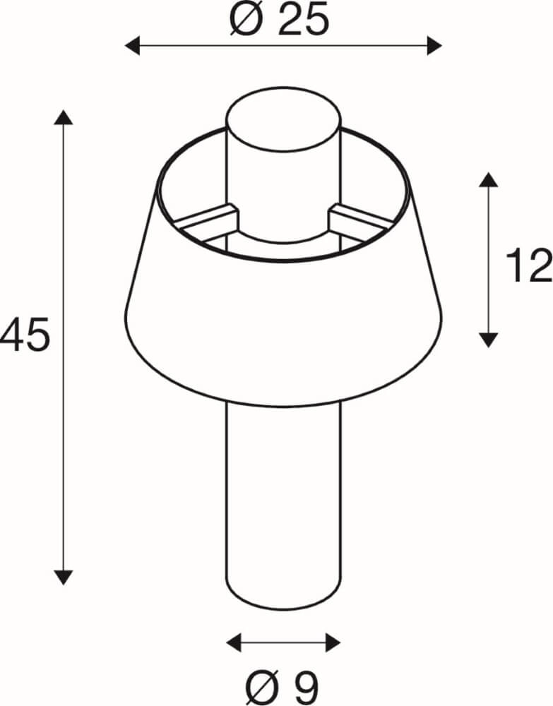 Paddenstoel lamp Photoni 45 roest - 45cm SLV 4024163280983