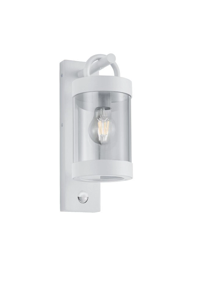 Witte buitenlamp Sambesi met bewegingssensor