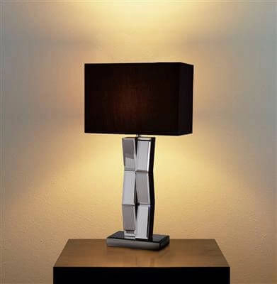 Schemerlamp Mirror zwart met spiegelglas Searchlight 5053423009629