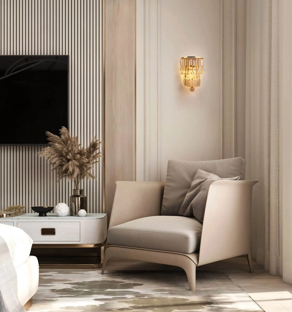 Kroonluchter Empire messing Searchlight 5053423271705