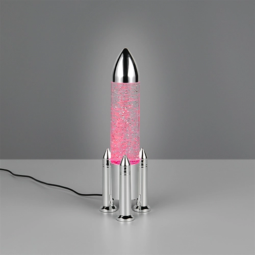 Tafellamp Apollo raket titanium grijs Trio 4017807681208