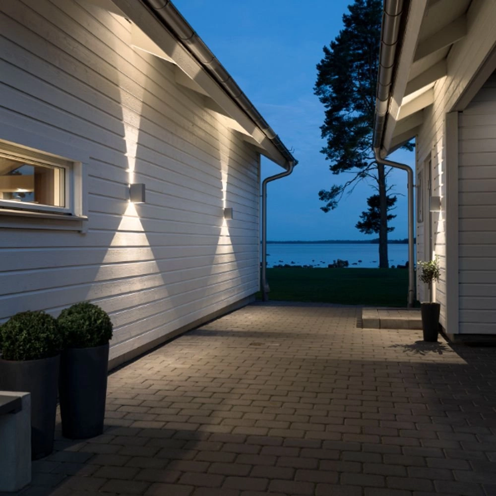 Ledspot Cremona Up - Down 2x3w - 3000K 17cm mat zilver KonstSmide 7318307940312