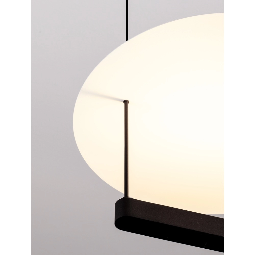Hanglamp Diona Ø 40cm zwart met wit 2700K Lyora 5212017470850