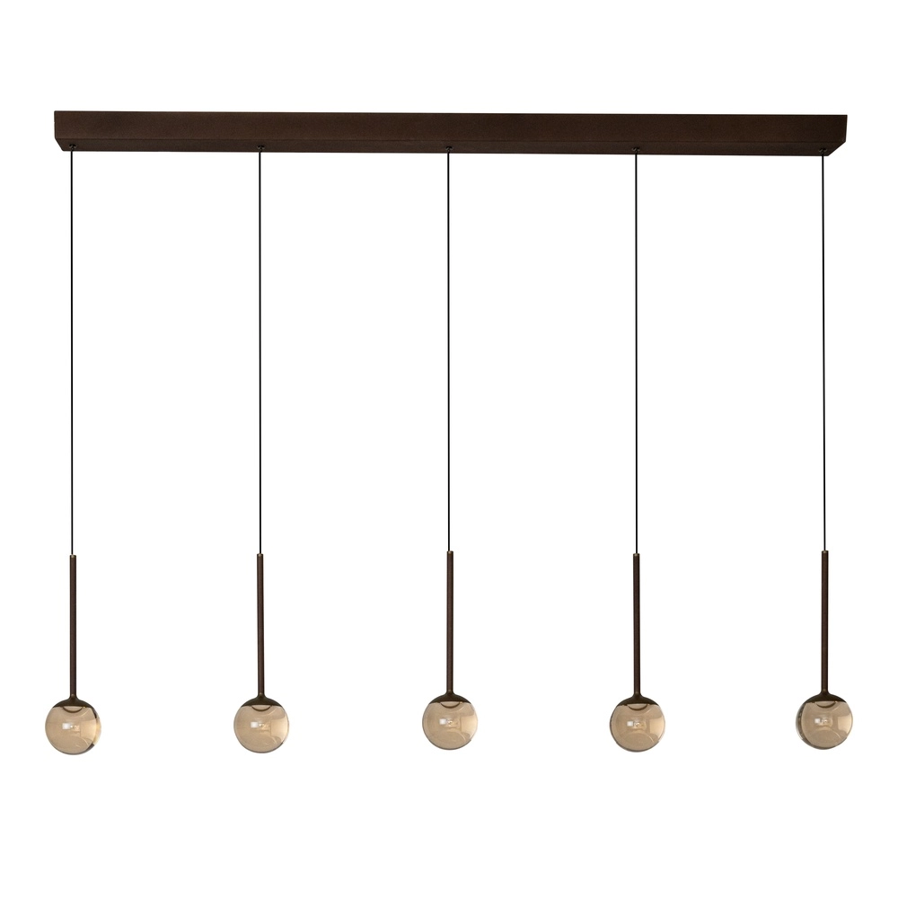 5-lichts hanglamp Calina met amber bollen Premium by Lucide 5411212242143