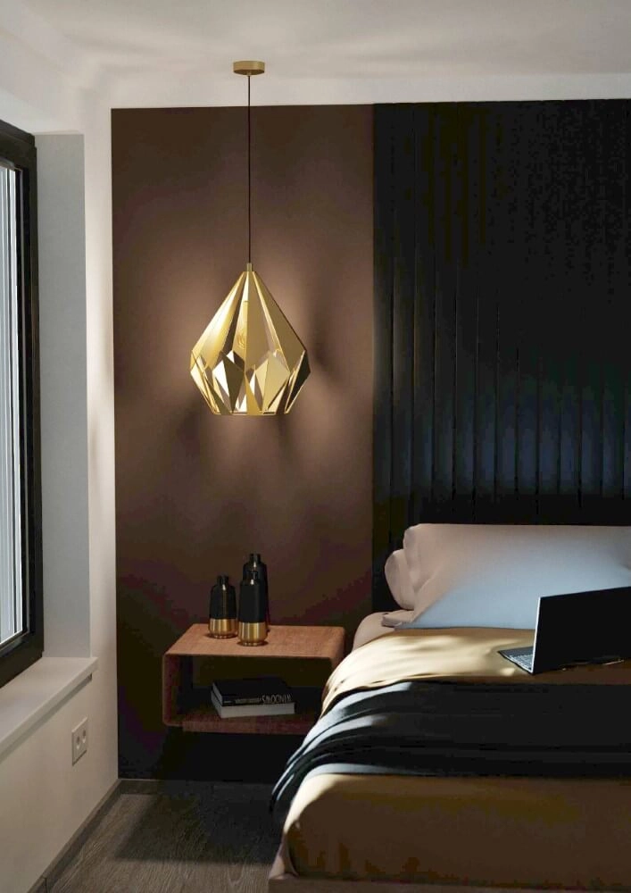Gouden hanglamp Carlton Ø 38,5cm Eglo 9002759438159