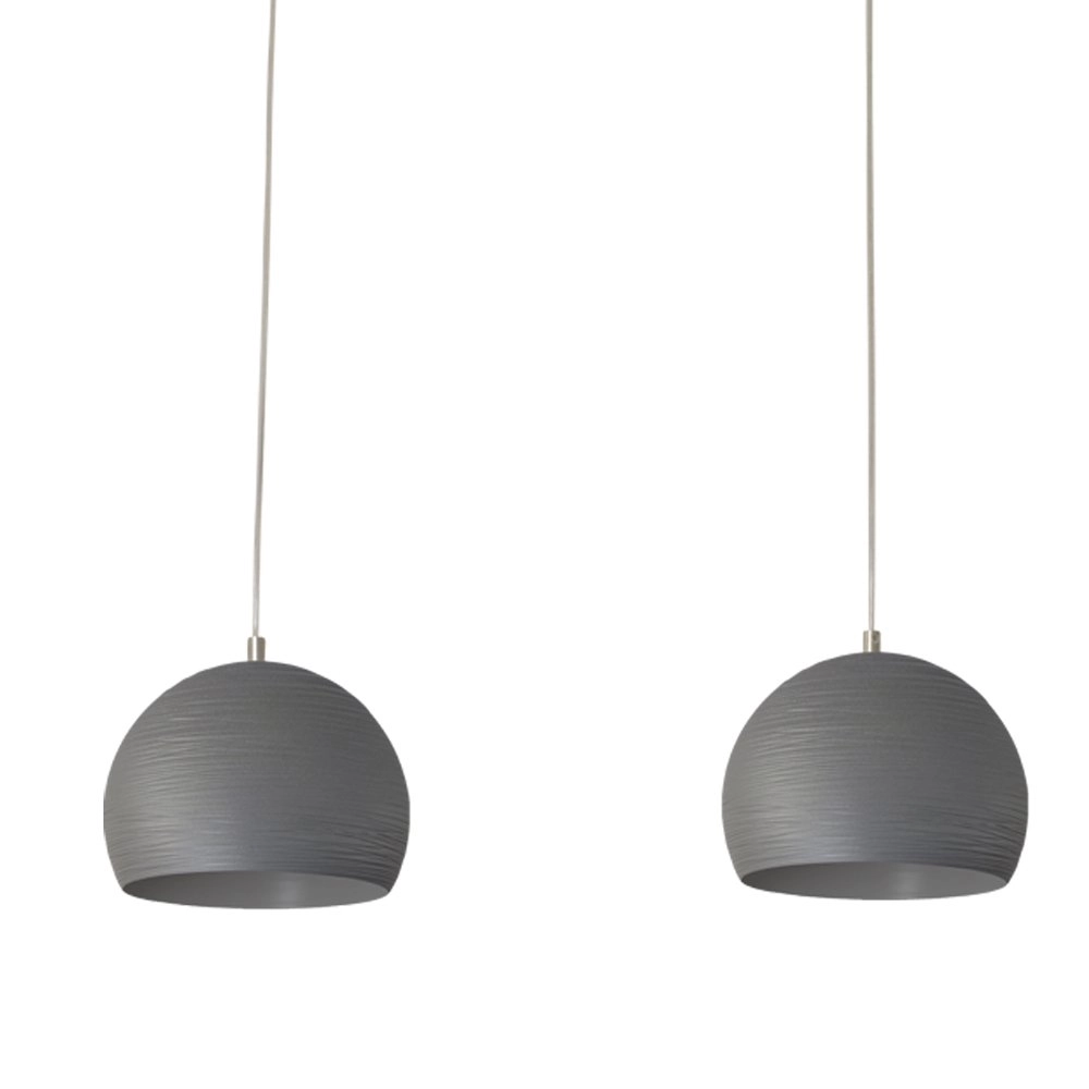 Betongrijze eettafel hanglamp Concepto 3x20 Masterlight 8718121124605