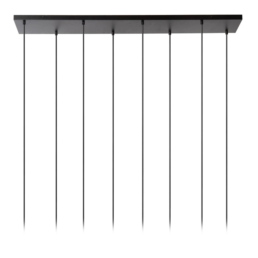 8-lichts hanglamp Chayanne design zwart met goud Lucide 5411212051554