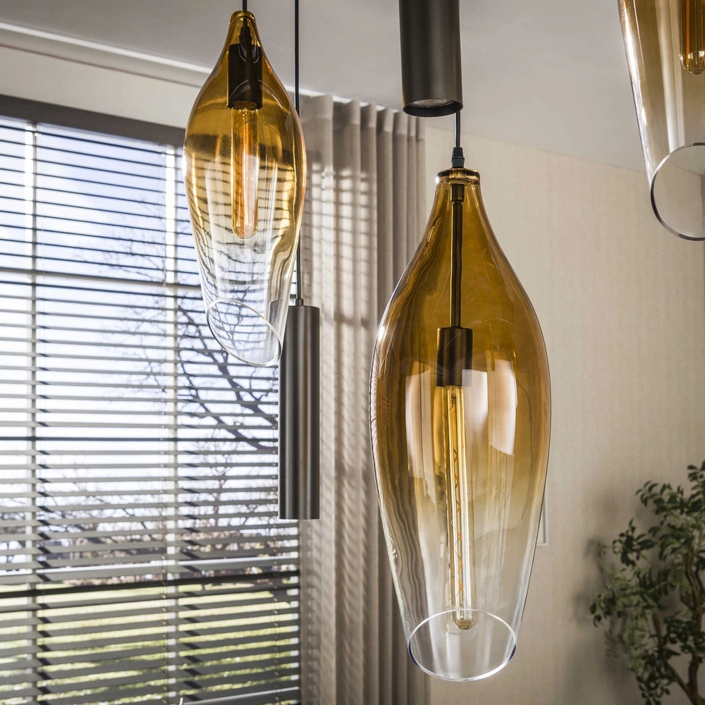 Stijlvolle hanglamp Cocoon met fading glas Lyora 8716803511941