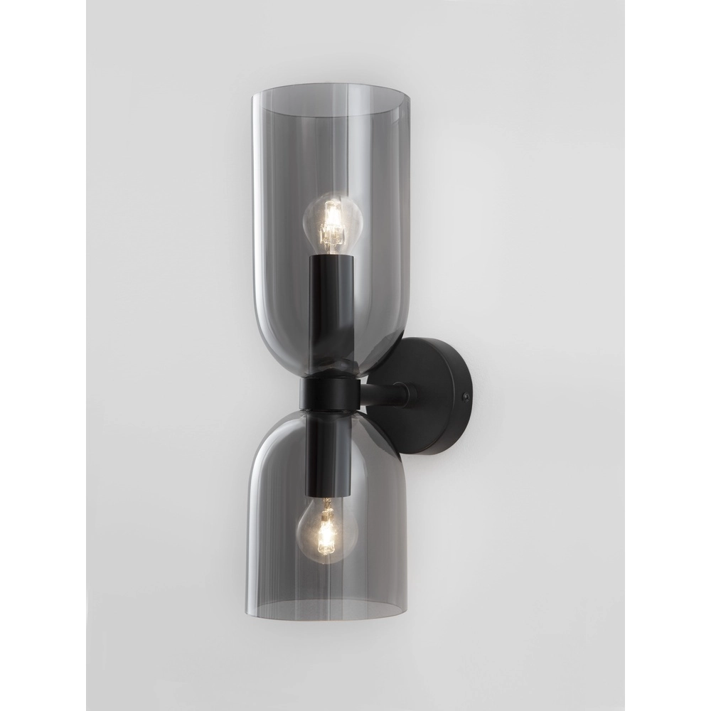 Design wandlamp Palmer dubbel zwart Lyora 5212017430922