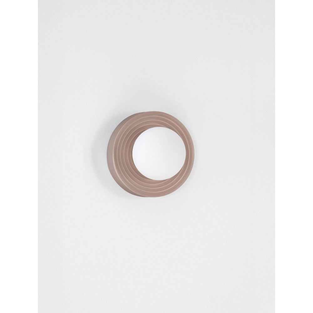 Wandlamp Orbique mokka bruin Ø 16cm Lyora 5212017483911