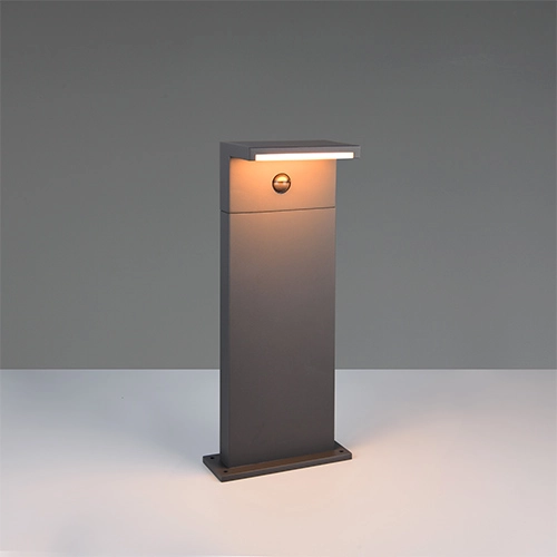 Moderne tuinlamp Ravi antraciet met sensor 50cm