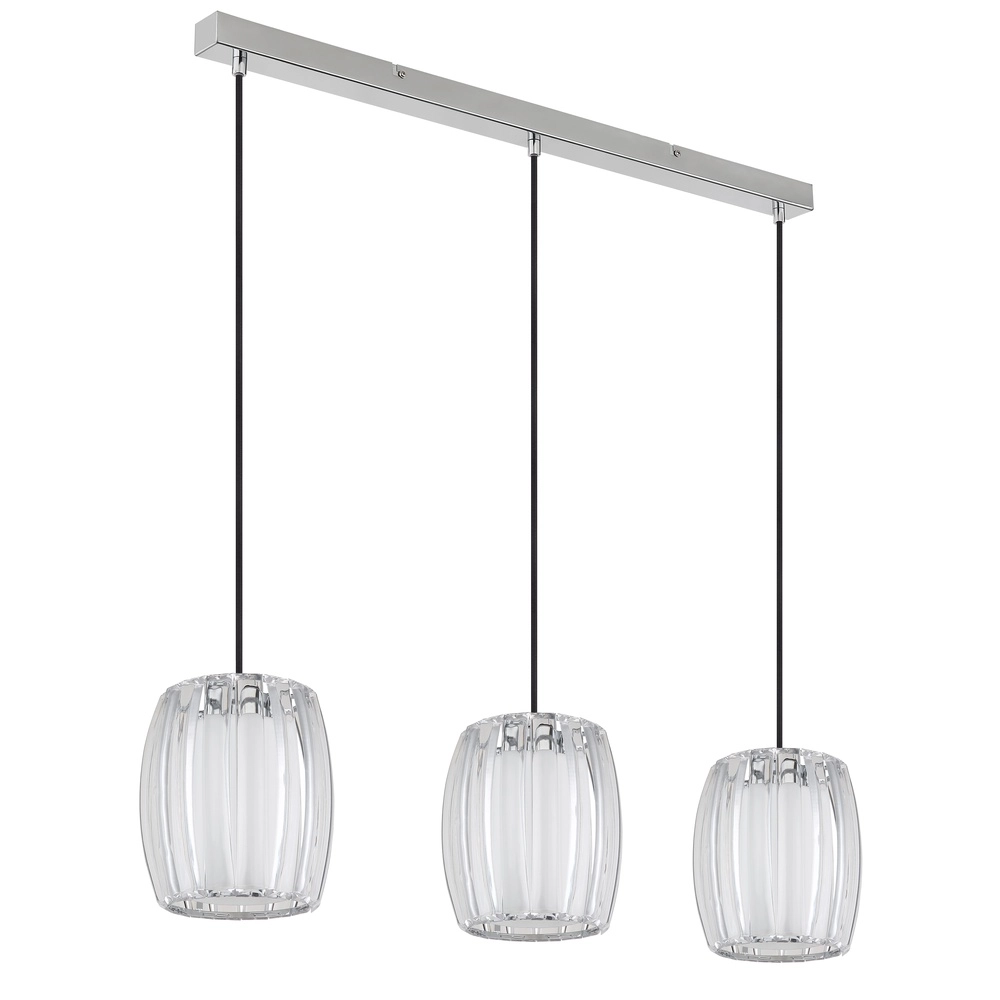 3-lichts hanglamp Maribel chroom recht Globo 9007371592098