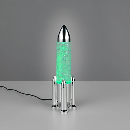 Tafellamp Apollo raket titanium grijs Trio 4017807681208