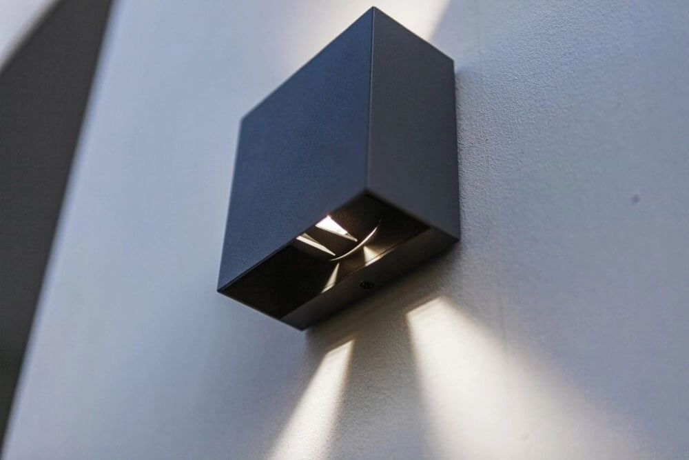 Antraciete wandlamp Gemini Beams design Lutec 6939412012940