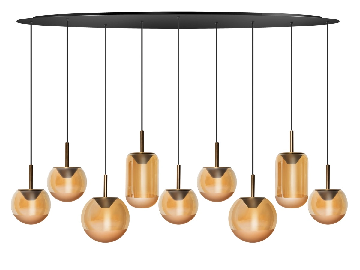 Eetkamer hanglamp Yvonne 9-lichts