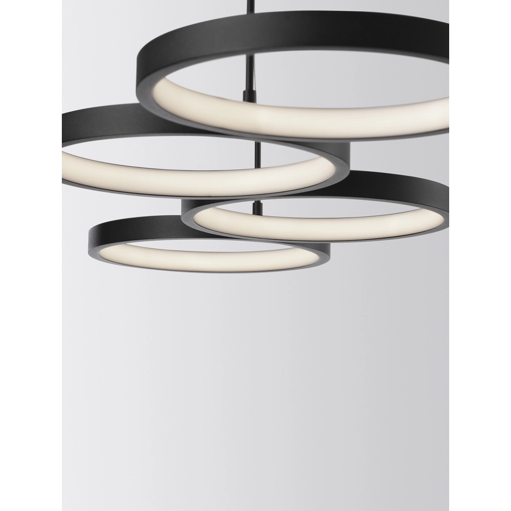 Moderne hanglamp Magnus zwart 84cm Lyora 5212017433183