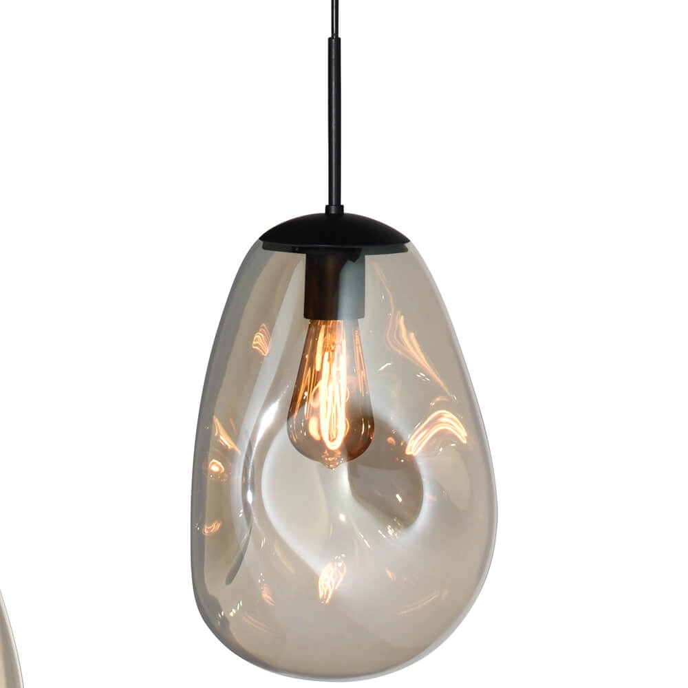 Hanglamp Lava 4x goud glas Ø 22,5cm Masterlight 8718121286082