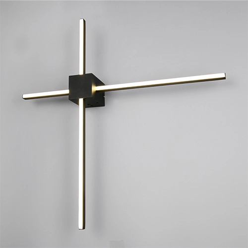 Moderne wandlamp Cassino zwart 67,5cm Trio 4017807683202