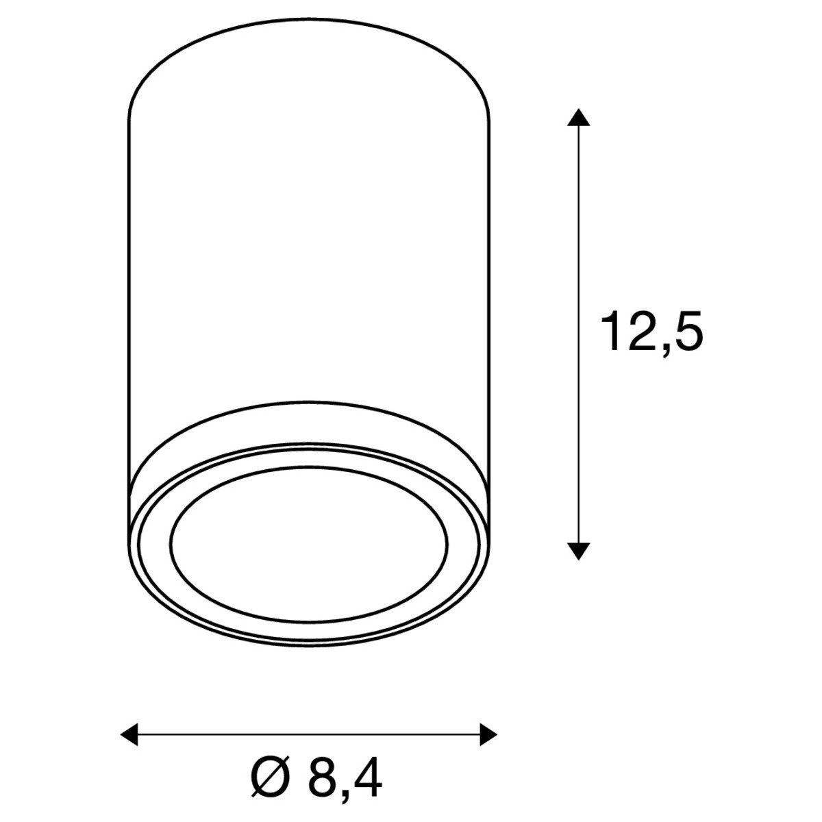 Plafondspot Enola Round S SLV 4024163235839