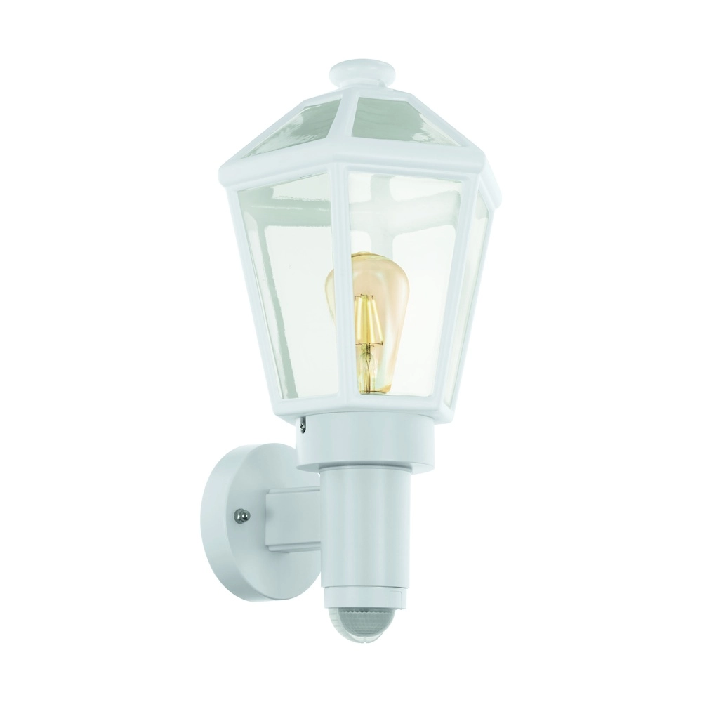 Witte wandlamp Monselice met sensor