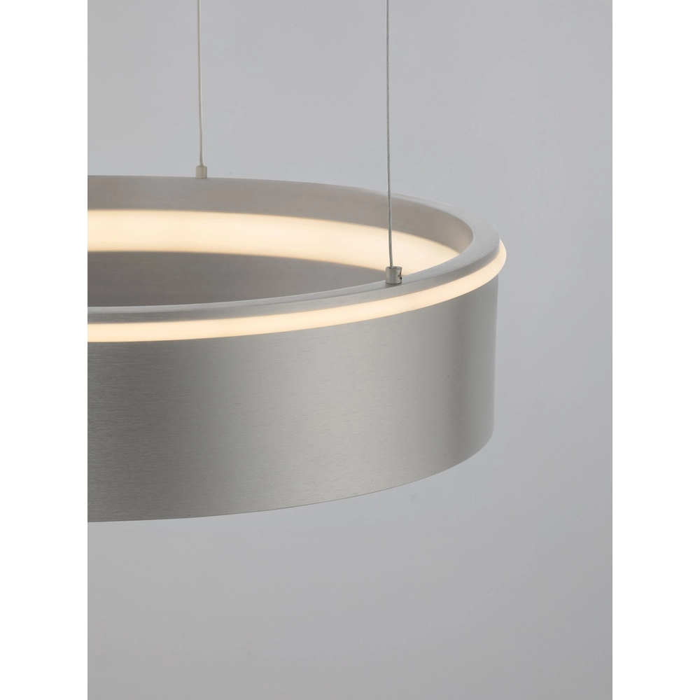 Moderne hanglamp Olivia nikkel Ø 40cm Lyora 5212017494207