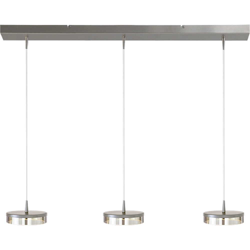 3-lichts hanglamp Imperia 100cm nikkel