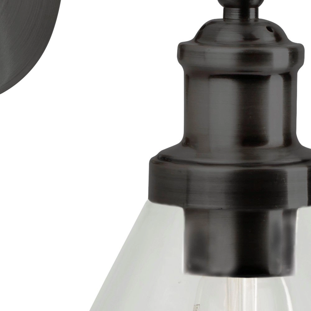 Zwart wandlampje Pyramid Searchlight 5053423125701