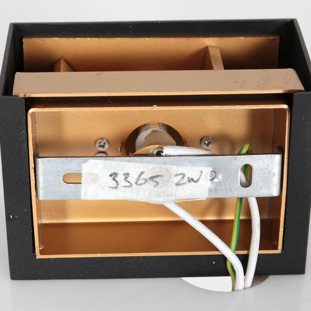 Zwarte wandspot Muro up en down Steinhauer 8712746152630