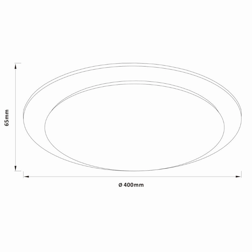 Plafondlamp Vittoria Ø 40cm Brilliant 4004353426513