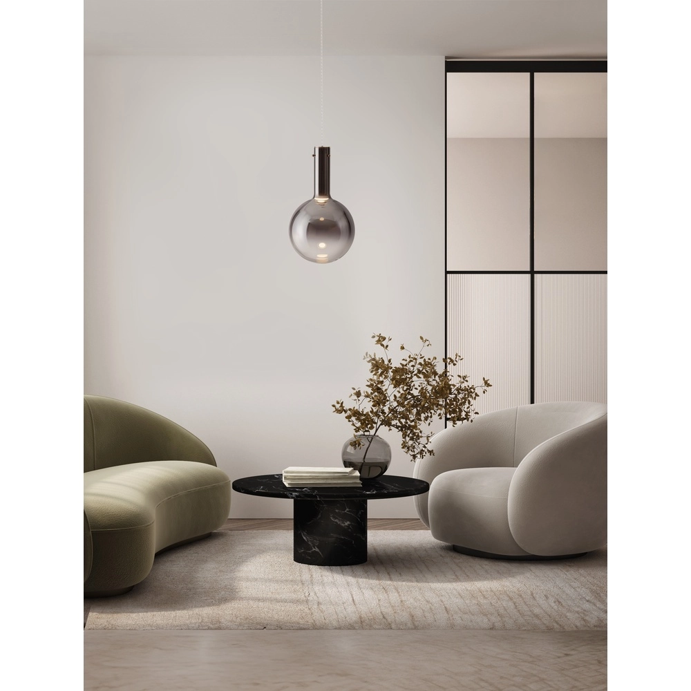 Pendant lamp Nostos smoke glass Lyora 5212017449030